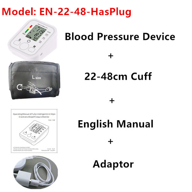LCD Upper Arm Blood Pressure Monitor