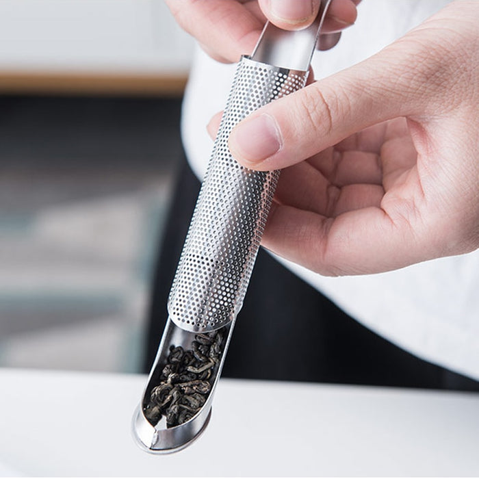 Stainless Steel Tea Infuser Creative Pipe Design Metal Tea Strainer for Mug Fancy Filter for Puer Tea Herb Tea Tools Accessories