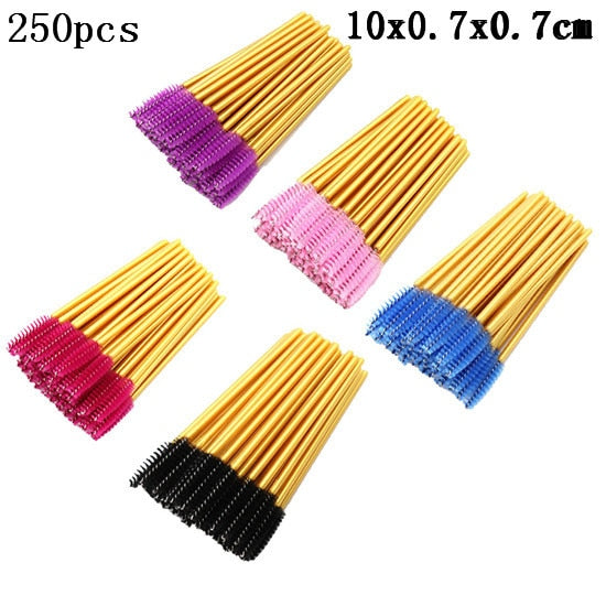 Multicolor Disposable Makeup 1 Pack Eyelash Brush Mascara Wands Tool Applicators Kit