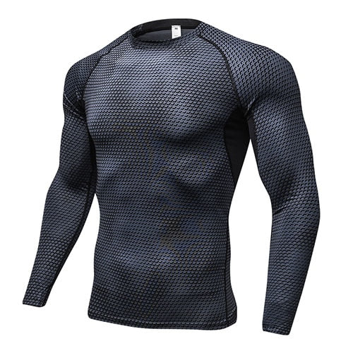 New Long Sleeve Sport Shirt Men Quick Dry Running T-shirts for Gym Fitness Crossfit Soccer Jersey