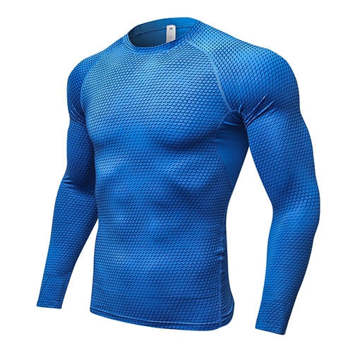 New Long Sleeve Sport Shirt Men Quick Dry Running T-shirts for Gym Fitness Crossfit Soccer Jersey