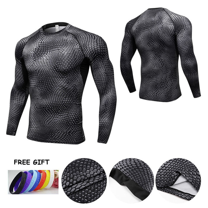 New Long Sleeve Sport Shirt Men Quick Dry Running T-shirts for Gym Fitness Crossfit Soccer Jersey