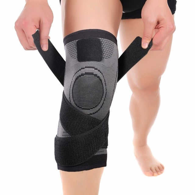 Pressurized Fitness Knee Support Brace Compression Pad for Running, Cycling etc