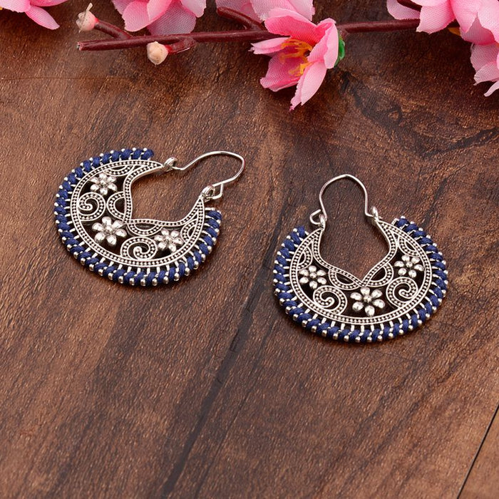 New Vintage Ethnic Geometric Alloy Dangling Earrings Women Fashion Jewelry