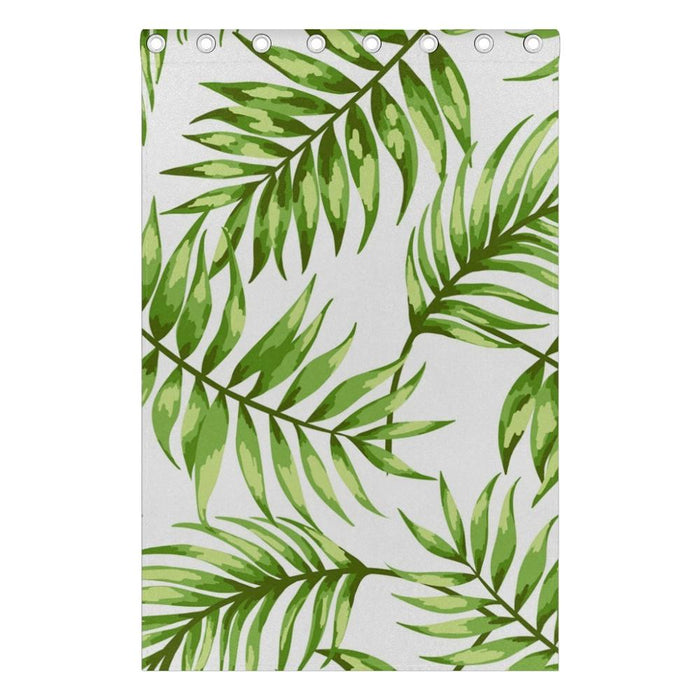 Tropical Leaves Curtains Drapes Panels Darkening Blackout Grommet Room Divider for Patio Window Sliding Glass Door 55x84 Inches